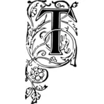 Ornate Letter T